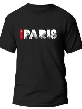 MOS UNISEX T-SHIRT PARIS / BLACK 2023