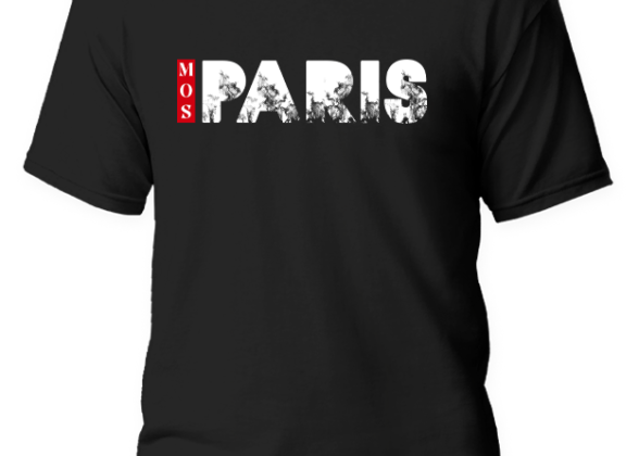 MOS UNISEX T-SHIRT PARIS / BLACK 2023